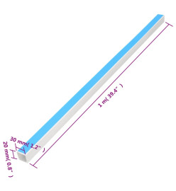 Goulotte de câble auto-adhésive 30x20 mm 10 m PVC