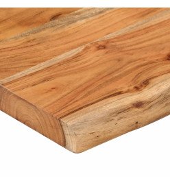 Dessus de table 140x40x2,5 cm rectangulaire bois massif acacia