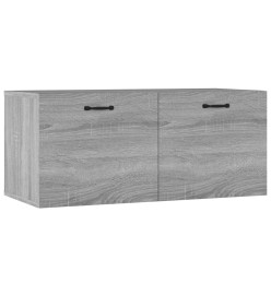 Armoire murale Sonoma gris 80x35x36,5 cm Bois d'ingénierie