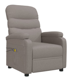 Fauteuil électrique de massage Taupe Tissu