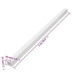 Goulotte de câble 40x25 mm 30 m PVC