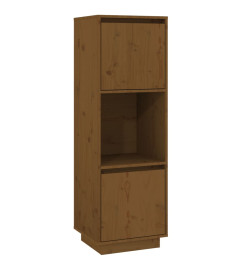 Buffet Marron miel 38x35x117 cm Bois massif de pin