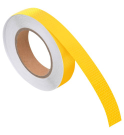 Bande réfléchissante Jaune 2,5 cmx20 m PVC