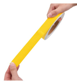 Bande réfléchissante Jaune 2,5 cmx20 m PVC