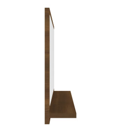 Miroir de bain Chêne marron 40x10,5x37 cm Bois d'ingénierie