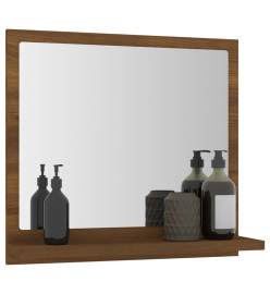 Miroir de bain Chêne marron 40x10,5x37 cm Bois d'ingénierie