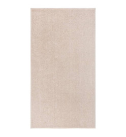 Tapis à poils courts 80x150 cm Beige foncé