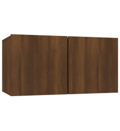 Ensemble de meubles TV 4 pcs Chêne marron Bois d'ingénierie