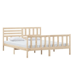 Cadre de lit Bois massif 160x200 cm