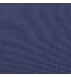 Coussins de chaise lot de 2 bleu marine 40x40x7 cm tissu oxford