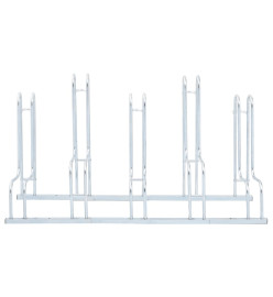 Support de vélo au sol autoportant pour 5 vélos acier galvanisé