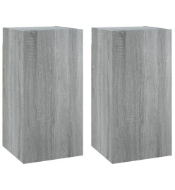 Ensemble de meubles TV 4 pcs Sonoma gris Bois d'ingénierie