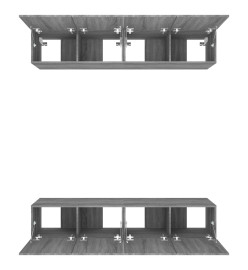 Meubles TV 4 pcs Sonoma gris 80x30x30 cm Bois d'ingénierie