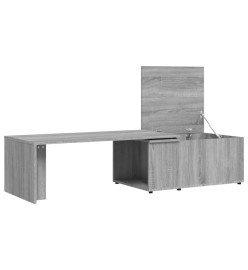 Table basse Sonoma gris 150x50x35 cm Bois d'ingénierie