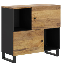 Buffet avec 2 portes 80x33x75 cm bois massif de manguier