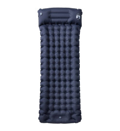 Matelas de camping autogonflant avec oreiller intégré gris