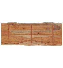 Dessus de table 80x40x2,5 cm rectangulaire bois massif acacia