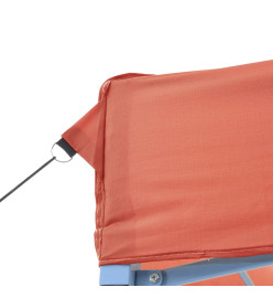 Tente réception pliable escamotable terre cuite 410x279x315 cm