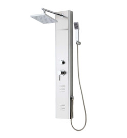 SCHÜTTE Panneau de douche avec mitigeur à levier TAHITI Inox