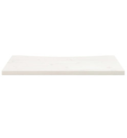 Dessus de bureau blanc 80x40x2,5 cm bois massif de pin