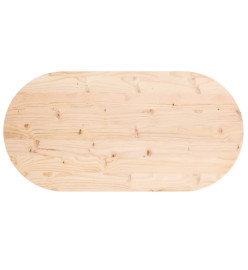 Dessus de table 100x50x2,5 cm bois de pin massif ovale