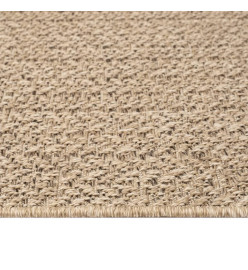 Tapis ZIZUR 80x250 cm aspect de jute intérieur et extérieur