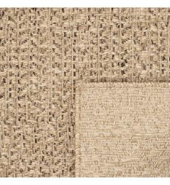 Tapis ZIZUR 240x340 cm aspect de jute intérieur et extérieur