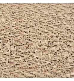 Tapis ZIZUR 240x340 cm aspect de jute intérieur et extérieur