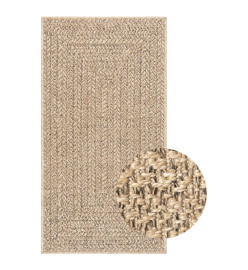 Tapis ZIZUR 60x110 cm aspect de jute intérieur et extérieur