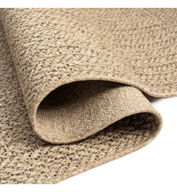 Tapis ZIZUR 60x110 cm aspect de jute intérieur et extérieur