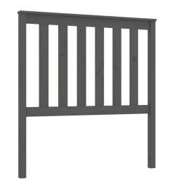 Tête de lit Gris 96x6x101 cm Bois massif de pin