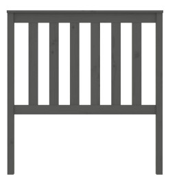 Tête de lit Gris 96x6x101 cm Bois massif de pin