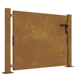 Portail de jardin 105x105 cm acier corten