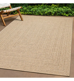 Tapis ZIZUR 100x200 cm aspect de jute intérieur et extérieur