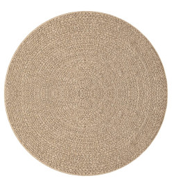 Tapis ZIZUR Ø 200 cm aspect de jute intérieur et extérieur