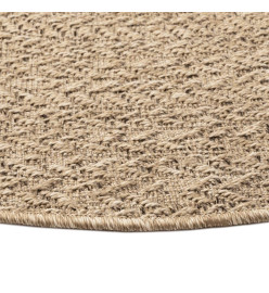 Tapis ZIZUR Ø 200 cm aspect de jute intérieur et extérieur