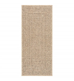 Tapis ZIZUR 80x200 cm aspect de jute intérieur et extérieur