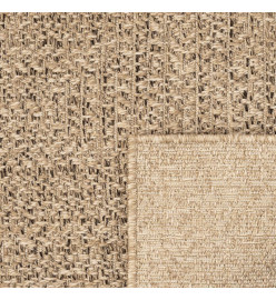 Tapis ZIZUR 80x200 cm aspect de jute intérieur et extérieur