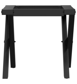 Pieds de table basse cadre en X 30x30x33 cm fonte