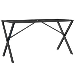 Pieds de table à manger cadre en X 120x60x73 cm fonte