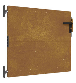 Portail de jardin 85x75 cm acier corten