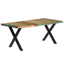 Table de salle à manger 180x90x76cm Bois de récupération solide