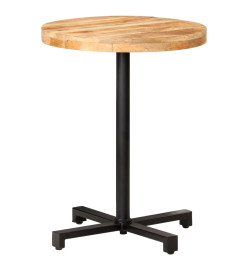 Table de bistro Ronde Ø60x75 cm Bois de manguier brut