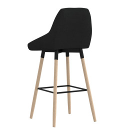 Tabouret de bar Noir Tissu