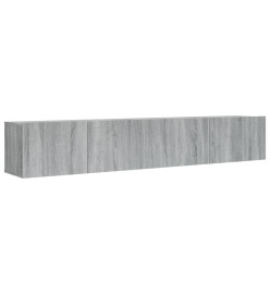 Ensemble de meubles TV 2 pcs Sonoma gris Bois d'ingénierie