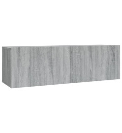 Ensemble de meubles TV 2 pcs Sonoma gris Bois d'ingénierie