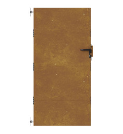 Portail de jardin 85x200 cm acier corten