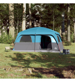 Tente de cabine familiale 10 personnes bleu imperméable