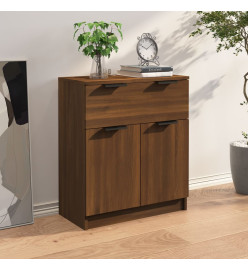 Buffet Chêne marron 60x30x70 cm Bois d'ingénierie