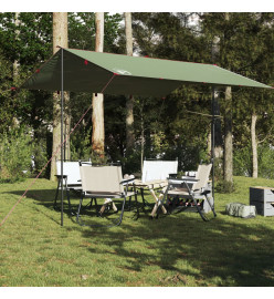 Bâche de camping vert 360x294 cm imperméable